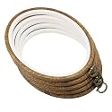 guofa 7'' Oval Embroidery Hoop for Cross Stitch, 5PCS 19CM Decorative Embroidery Frames for Displaying Artswork