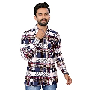 GURIK Mens Cotton Box Checkered Slim Fit