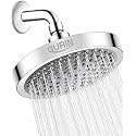 Gurin ABS Multi-function Overhead Rain Shower Head for Bathroom High Pressure Showerhead with Adjustable Angles, Anti-Clogging Silicone Nozzles