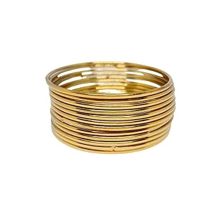 GURJARI JEWELLERS Traditional Oxidised Gold Plated Plain