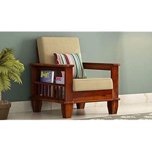 Guru Home Furniture Sheesham Wood Single Seater
