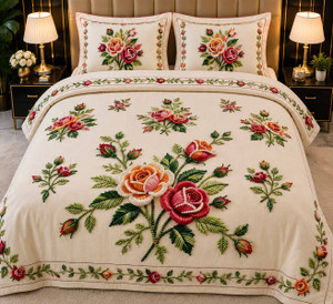 GURUJI ENTERPRIZES Cotton Double Flat 580 TC