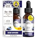 GuruNanda Black Seed Oil, Cold-Pressed Nigella Sativa - Rich in Vitamin D3 5000 Units, K2 & E, High Thymoquinone | Potent Antioxidant for Immune Support, Non-GMO, 2 Fl.oz