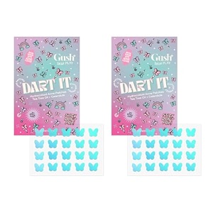 gush beauty holographic butterfly pimple patch hydrocolloid  2 x 20 count