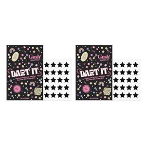 gush beauty black heart pimple patch tea tree hydrocolloid  20 count