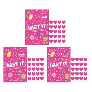 gush beauty black heart pimple patch tea tree hydrocolloid  3 x 20 count
