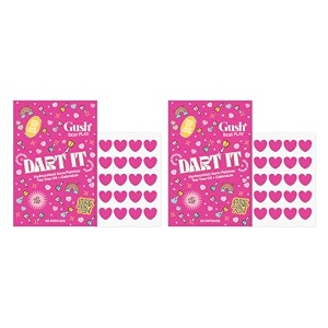 gush beauty heart pimple patch tea tree hydrocolloid  2 x 20 count