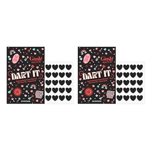 gush beauty black heart pimple patch tea tree hydrocolloid  2 x 20 count