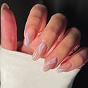 Gush Beauty Press On Nails, Reusable Siren - Super Short Square | 24 Pack (Ballerina Baby - Medium Square)