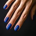 Gush Beauty Press On Nails, Reusable Royal Blue - Medium Almond | 24 Pack