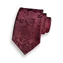 GUSLESON 3.15"(8cm) Fashion Striped PaisleyTies Mens Plaid Flower Necktie for Wedding