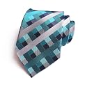 GUSLESON 3.15"(8cm) Fashion Striped PaisleyTies Mens Plaid Flower Necktie for Wedding