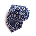 GUSLESON 3.15"(8cm) Fashion Striped PaisleyTies Mens Plaid Flower Necktie for Wedding