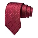 GUSLESON 3.15"(8cm) Fashion Striped PaisleyTies Mens Plaid Flower Necktie for Wedding