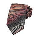 GUSLESON 3.15"(8cm) Fashion Striped PaisleyTies Mens Plaid Flower Necktie for Wedding