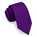 GUSLESON 3.15"（8cm） Solid Necktie Tartan Woven TR Material Tie + Gift Box