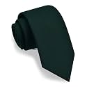 GUSLESON 3.15"（8cm） Solid Necktie Tartan Woven TR Material Tie + Gift Box