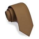 GUSLESON 3.15"（8cm） Solid Necktie Tartan Woven TR Material Tie + Gift Box