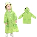 GUSTAVE Polyester Poncho Raincoat with Hood, Pockets, School Bag Cover