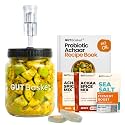 Gutbasket Probiotic Achaar Making Kit 1 Litre | Zero Oil, Live Cultures in 4-5 Days | 1L Glass Fermentation Jar with Airlock | 10 Achaar Recipes Inside | Beginner Friendly