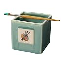 GUTE Painters Artist Cup, Paint Brush Holder & Cleaner 3.5" H 3" W - Gift Paint Mixing Cup, Elegant (Green)