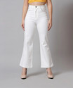 GUTI Flared Women White Jeans