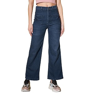 GUTI Womens High Rise Ankle Length Jeans
