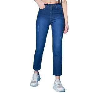 GUTI Womens High Rise Ankle Length Jeans