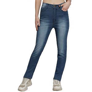 GUTI Womens High Rise Ankle Length Jeans