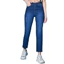 GUTI Womens High Rise Ankle Length Jeans