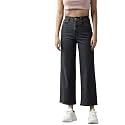 GUTI Womens High Rise Crop Length Jeans