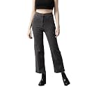 GUTI Womens High Rise Crop Length Jeans