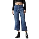 GUTI Womens High Rise Crop Length Jeans