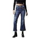 GUTI Womens High Rise Crop Length Jeans
