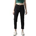 GUTI Womens High Rise Crop Length Jeans