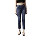 GUTI Womens High Rise Crop Length Jeans