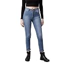 GUTI Womens High Rise Crop Length Jeans
