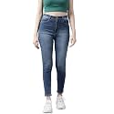 GUTI Womens High Rise Crop Length Jeans