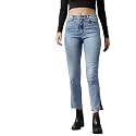 GUTI Womens High Rise Crop Length Jeans