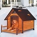 GUTINNEEN Extra Large Outdoor Dog House Insulated Weatherproof Dog Kennel Dog Shelter with Chew-Proof Full Metal Frame, Openable Roof, Removable Inner Floor for Large Dog Breeds, 50.9" D x 37.4" W