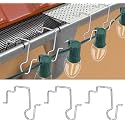 Gutter Clips for Hanging Outdoor Lights, Stainless Steel Light Clips 200PCS