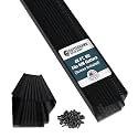 GUTTERHAWK Gutter Guard - 48 FT. (Nominal) Black All-Aluminum Gutter Guard Kit with Screws Included. Fits 6 in. Gutters. DIY Friendly. (6 in. x 47.625 in. Pieces)