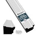 GUTTERHAWK Gutter Guard - 48 FT. (Nominal) White All-Aluminum Gutter Guard Kit with Screws Included. Fits 5 in. Gutters. DIY Friendly. (5 in. x 47.625 in. Pieces)