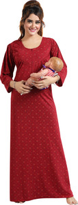 Gutthi Women Maternity Nursing Nighty