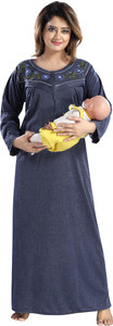 Gutthi Women Maternity Nursing Nighty