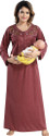 Gutthi Women MaternityNursing Nighty