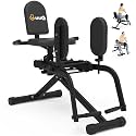 GuuG Hip Abductor Adductor Machine: Booty Builder with 2 Resistance Bands 2 in 1 Adduction Abduction Machine Inner and Outer Thigh and Glute Workout Equipment