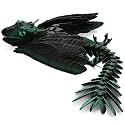 Guwewu Feathered Wyvern Dragon, 3D Printed Dragon, Articulated Dragon, Fidget Dragon, 3D Printed Toys, Desktop Pet (Viridrak)