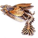Guwewu Feathered Wyvern Dragon, 3D Printed Dragon, Articulated Dragon, Fidget Dragon, 3D Printed Toys, Desktop Pet (Stormcrest)