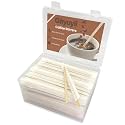 Guyuyii 500 Pcs 5.5" Coffee Stirrers Individually Wrapped with Storage Box